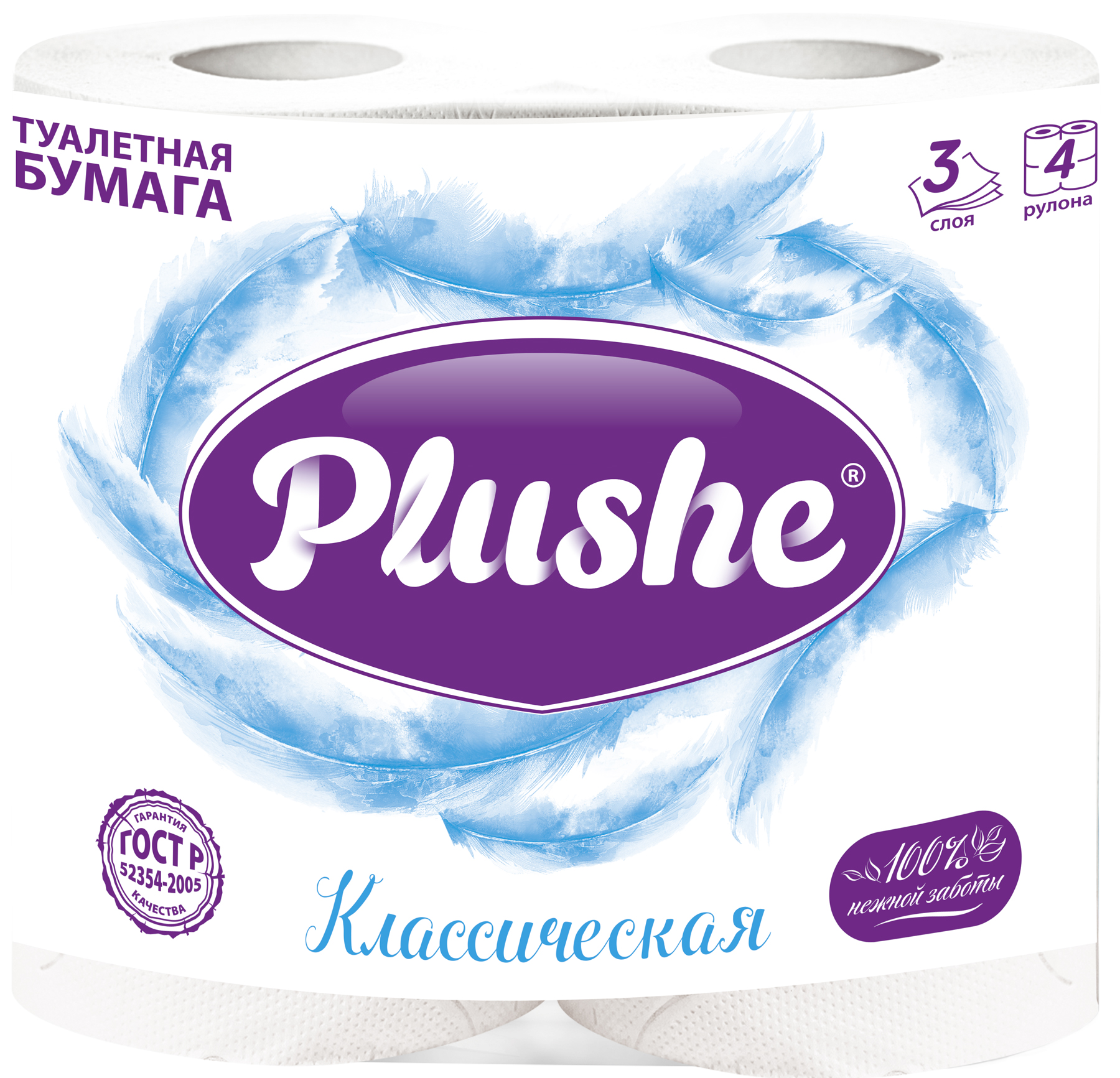 Plushe Туалетная бумага Deluxe Light Классическая 3 сл. № 4
